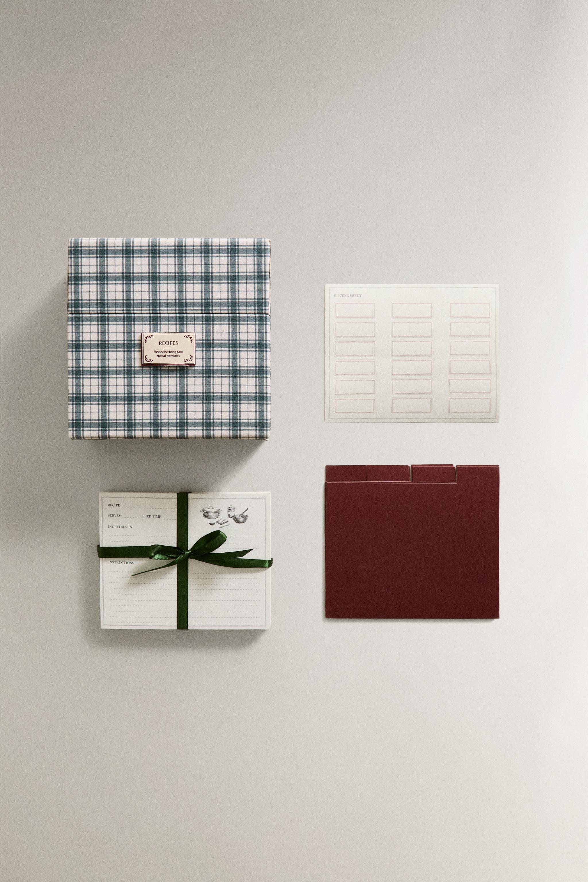 BOÎTE À RECETTES CARTES DE NOËL